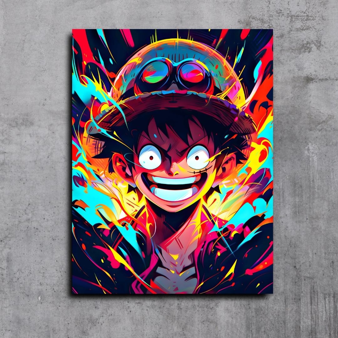 Luffy One Piece - Colorful Madness