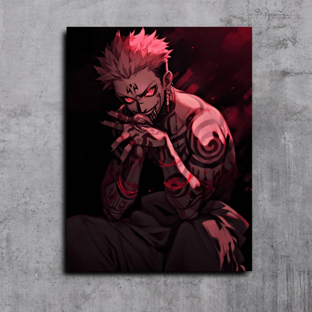 Ryomen Sukuna Gojo Satoru Jujutsu Kaisen Red