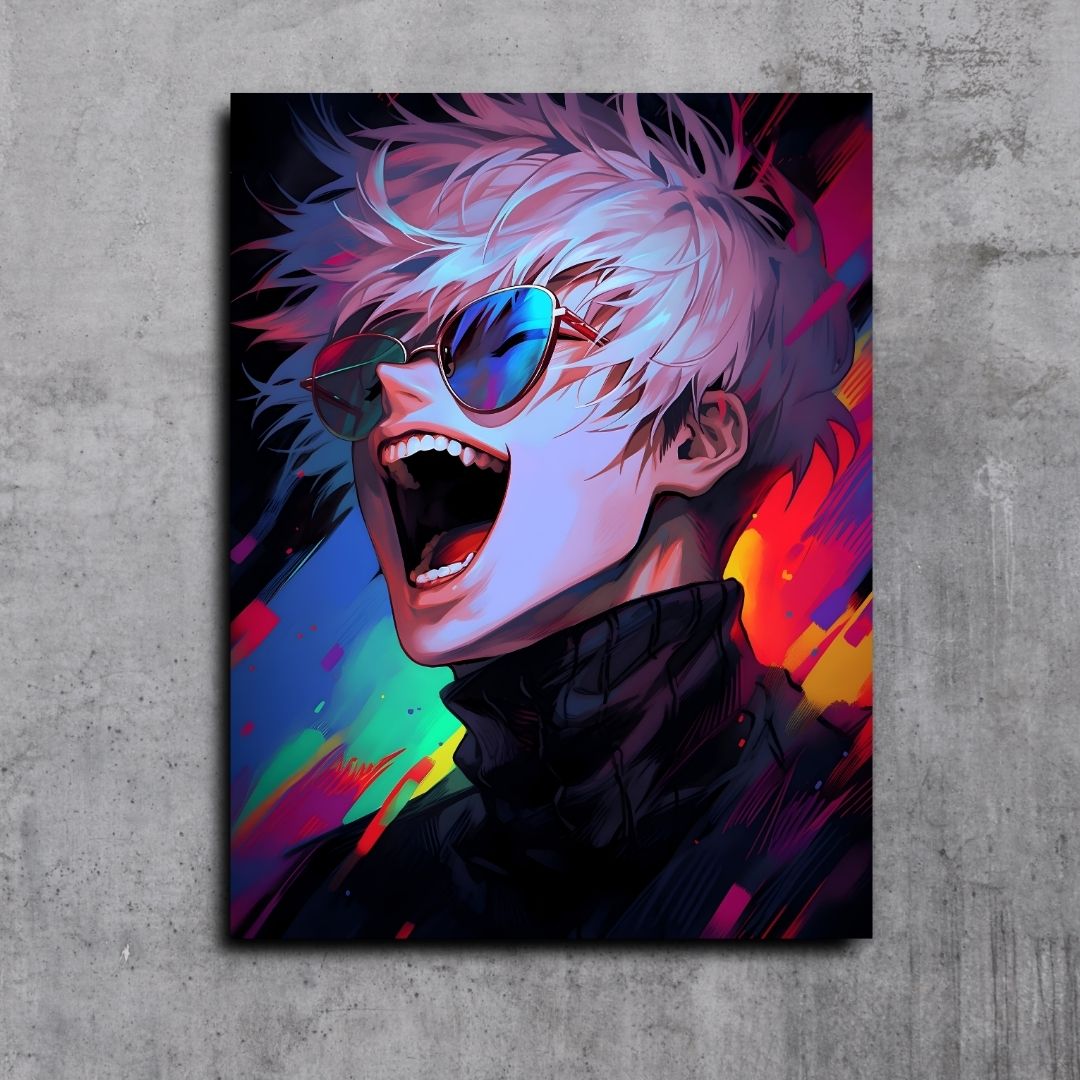 Gojo Satoru Jujutsu Kaisen Colorful Smile