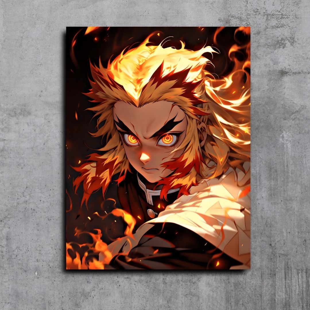 Kyojuro Rengoku Demon Slayer - Fire Eyes