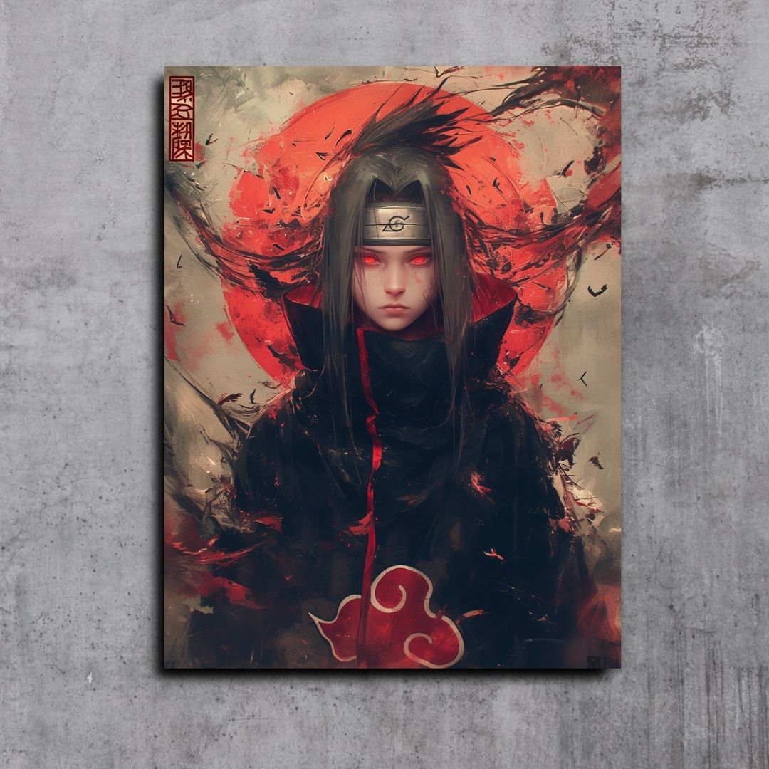 Itachi Uchiha Naruto - Oil Painting